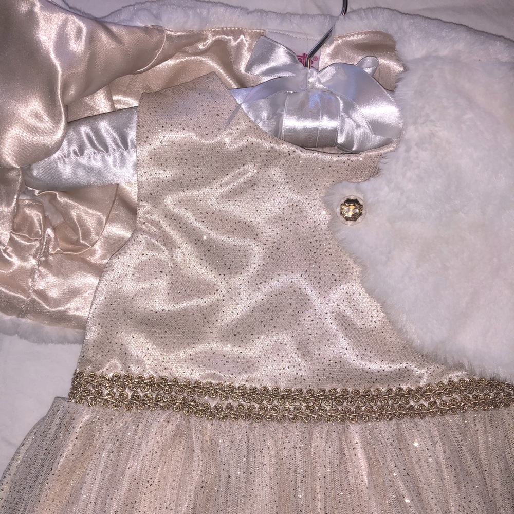 Formal dress gold sparkle